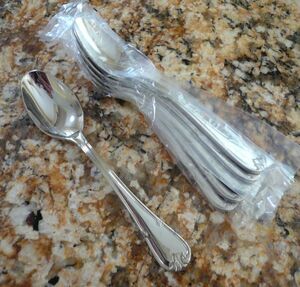 Fortessa Grand Rialto 6 Teaspoons 5 7/8" Glossy 18/10 Stainless Steel